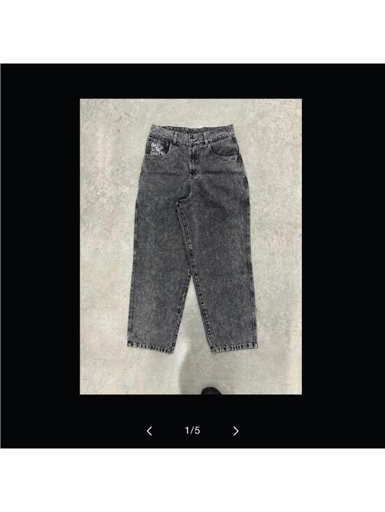 Other - NWOT Missing Purpose Acid Wash Baggy Wide Leg Jeans Men's Large Streetwear Y2K